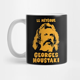 Le Métèque - Georges Moustaki Illustration Mug